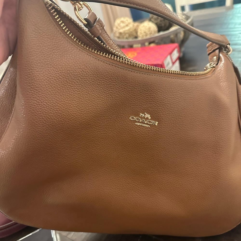 Coach Tan Leather Hobo Bag